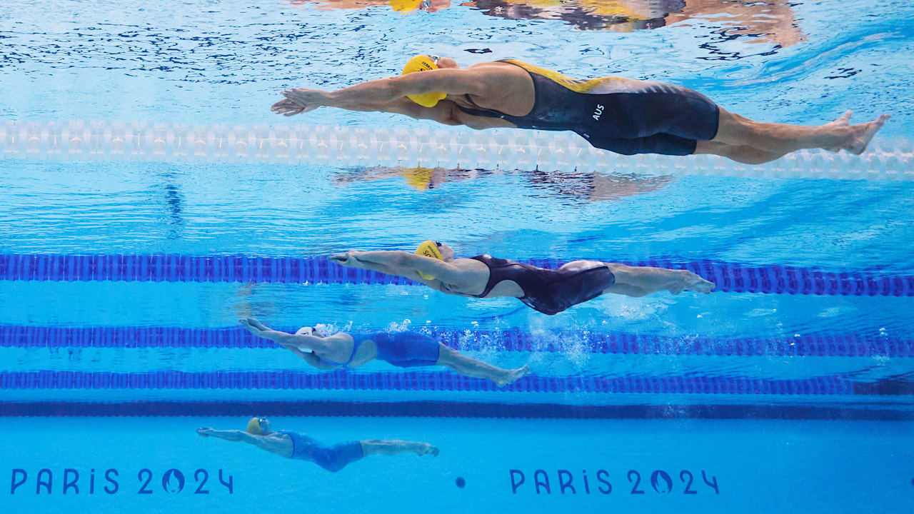 女子100米仰泳半决赛 | 游泳 | 2024年巴黎奥运会