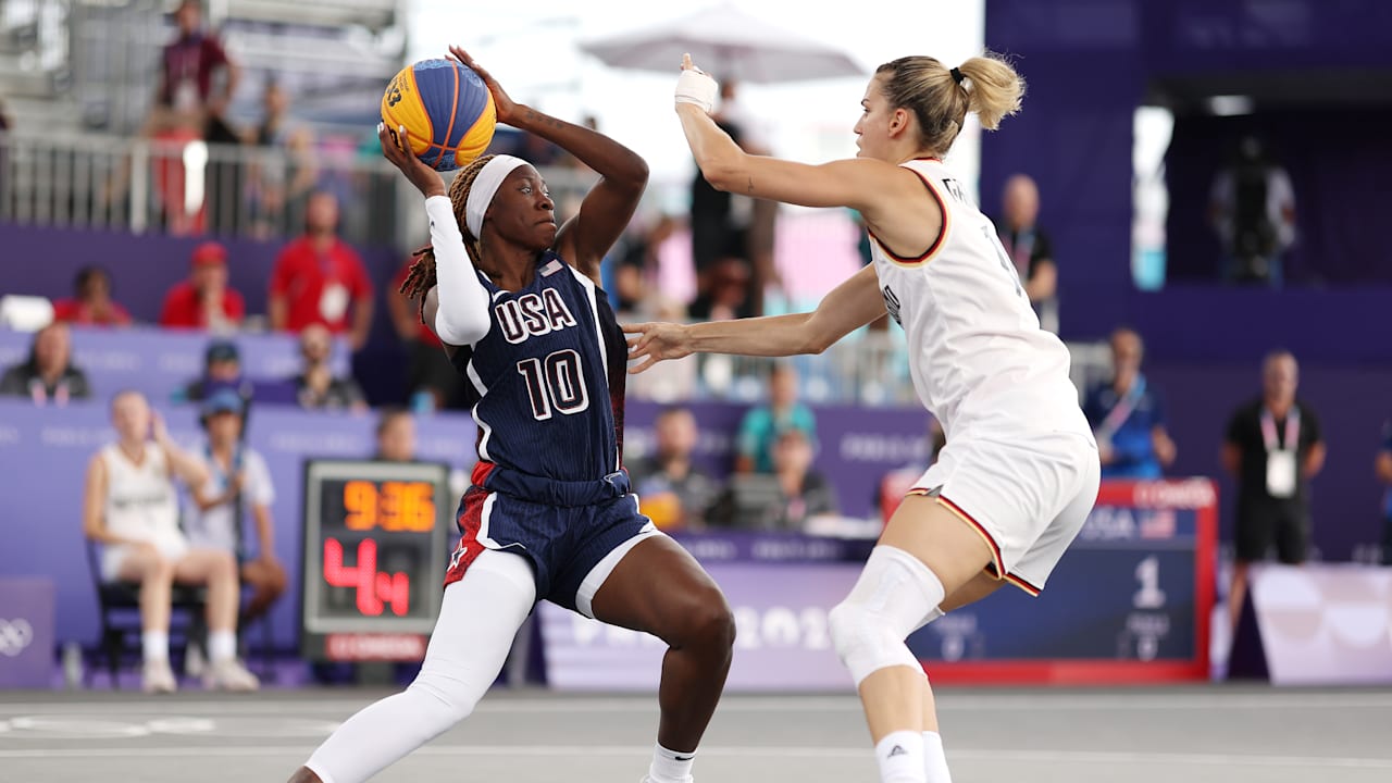 3 x 3 - W. ROUND 1 - Germany v USA | Paris Highlights 2024