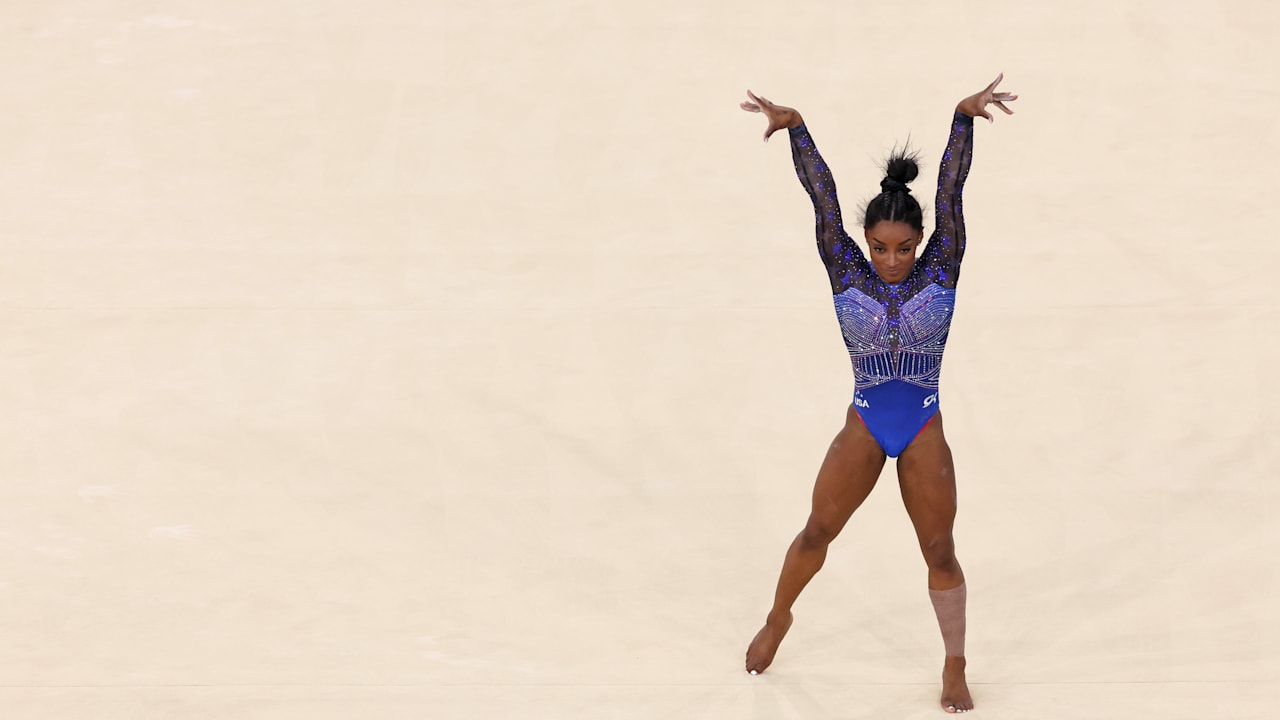 Artistic Gymnastics | W All-Round Final | Simone Biles Floor | Paris 2024  Highlights