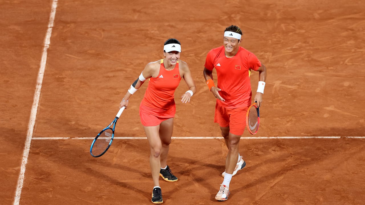 Wang/Zhang (CHN) vs. Perez/Ebden (AUS) - Mixed Doppel Viertelfinale | Tennis | Olympische Spiele Paris 2024