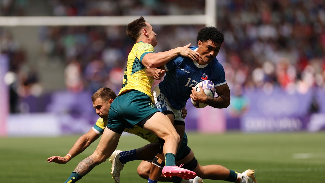 AUS v SAM - पुरुष पूल मैच | रग्बी सेवेंस | ओलंपिक खेल पेरिस 2024