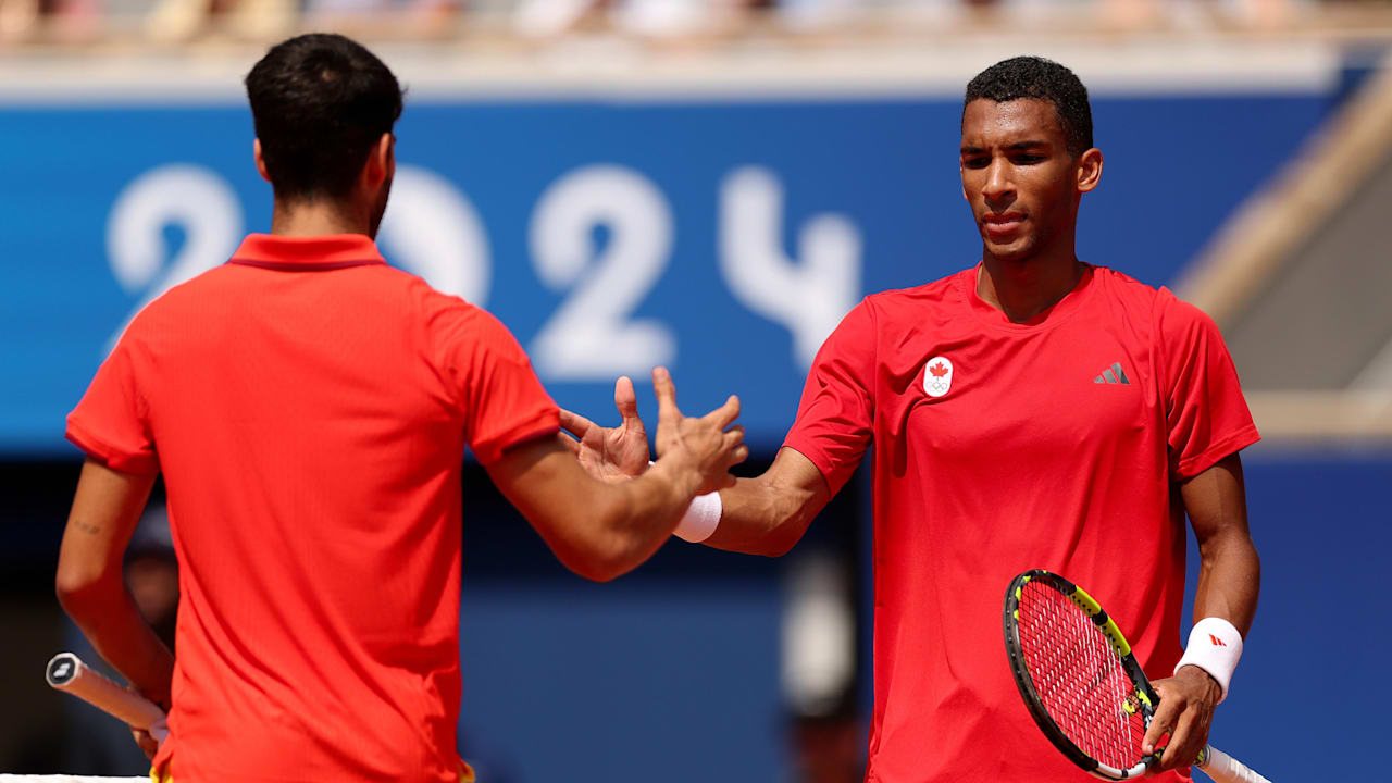 Carlos Alcaraz (ESP) vs. Felix Auger-Aliasimme (CAN) - Herren Einzel Halbfinale | Tennis | Olympische Spiele Paris 2024