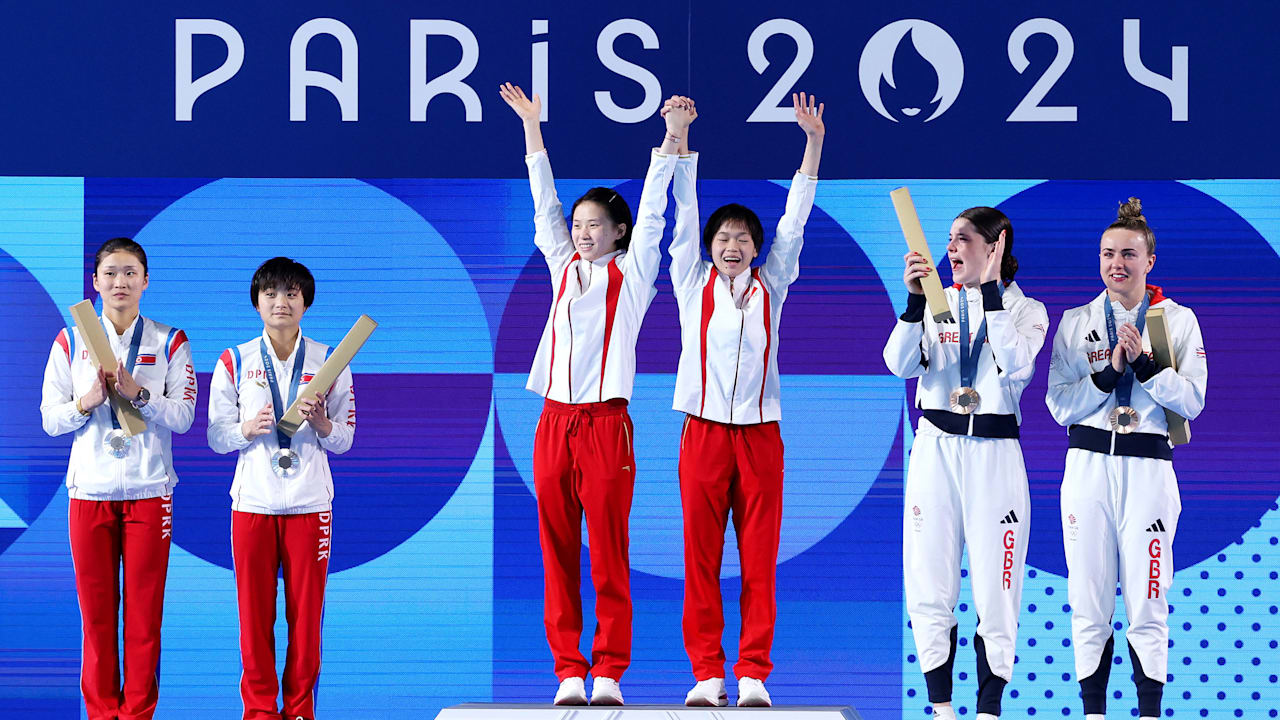 Синхронная вышка 10м (ж) | Прыжки в воду | Олимпиада в Париже-2024