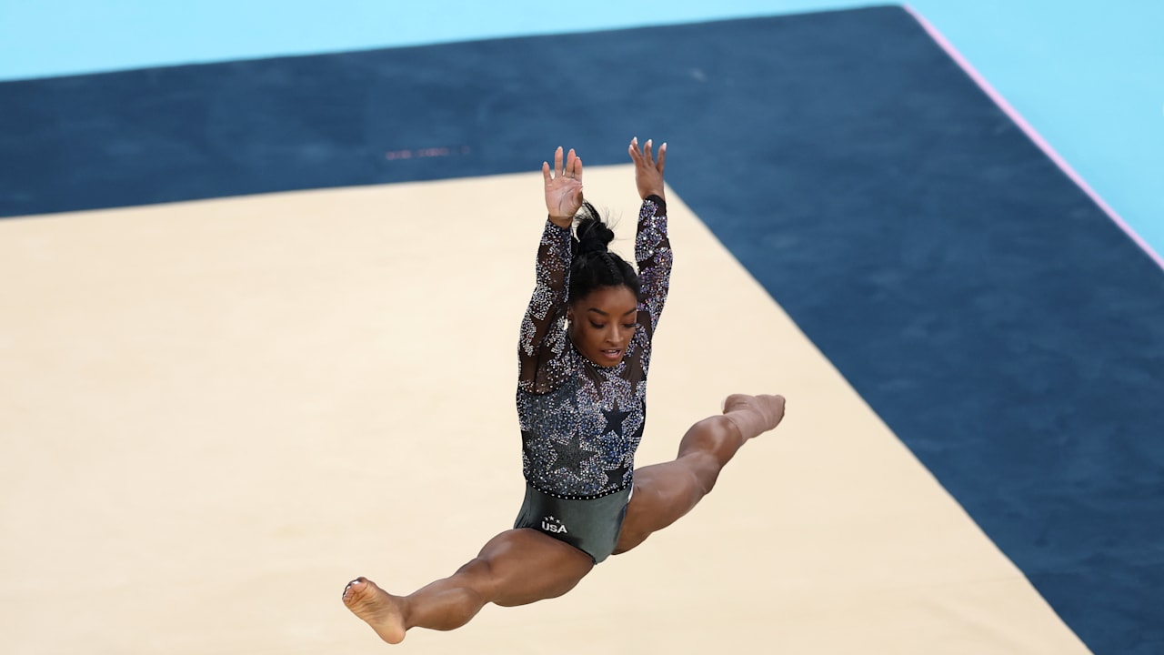 Artistic Gymnastics - W Qualification Subdivision 2 - Simone Biles Floor| Paris 2024 Highlights"