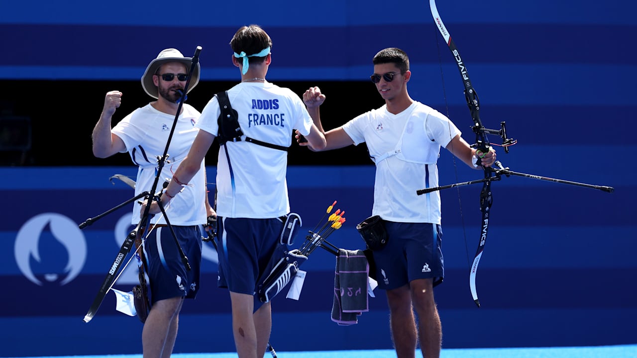 Men's Team Quarterfinal FRA - ITA | Archery | Olympic Games Paris 2024