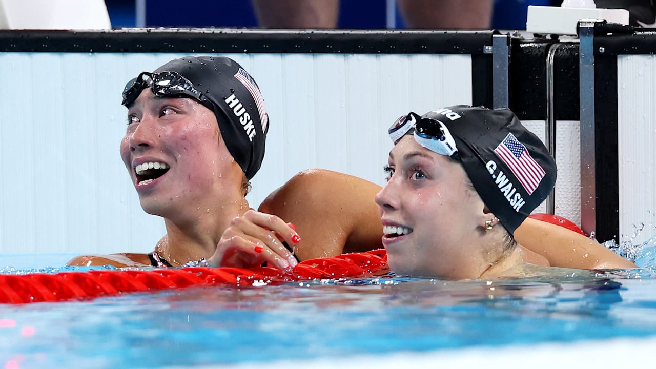 Torri Huske wins 100m fly swimming gold | Paris 2024 highlights