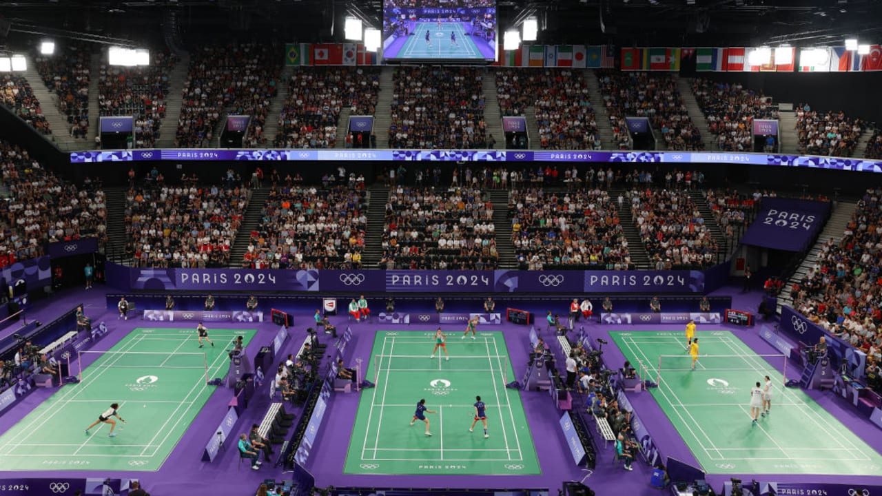 Court 1 Group Play Stage Day 4 Morning Badminton Olympic Games Paris 2024