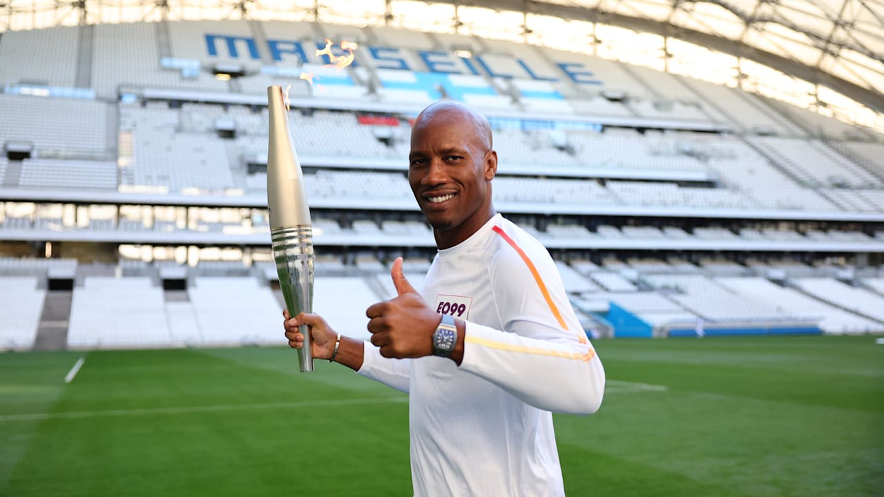 Didier Drogba, Tony Parker headline Olympic Torch Relay celebrations in Marseille