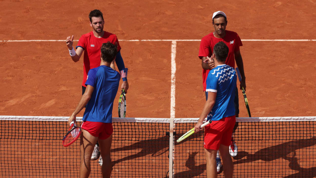 Krajicek/Ram (USA) vs. Machac/Pavlasek (CZE) - Herren Doppel Halbfinale | Tennis | Olympische Spiele Paris 2024