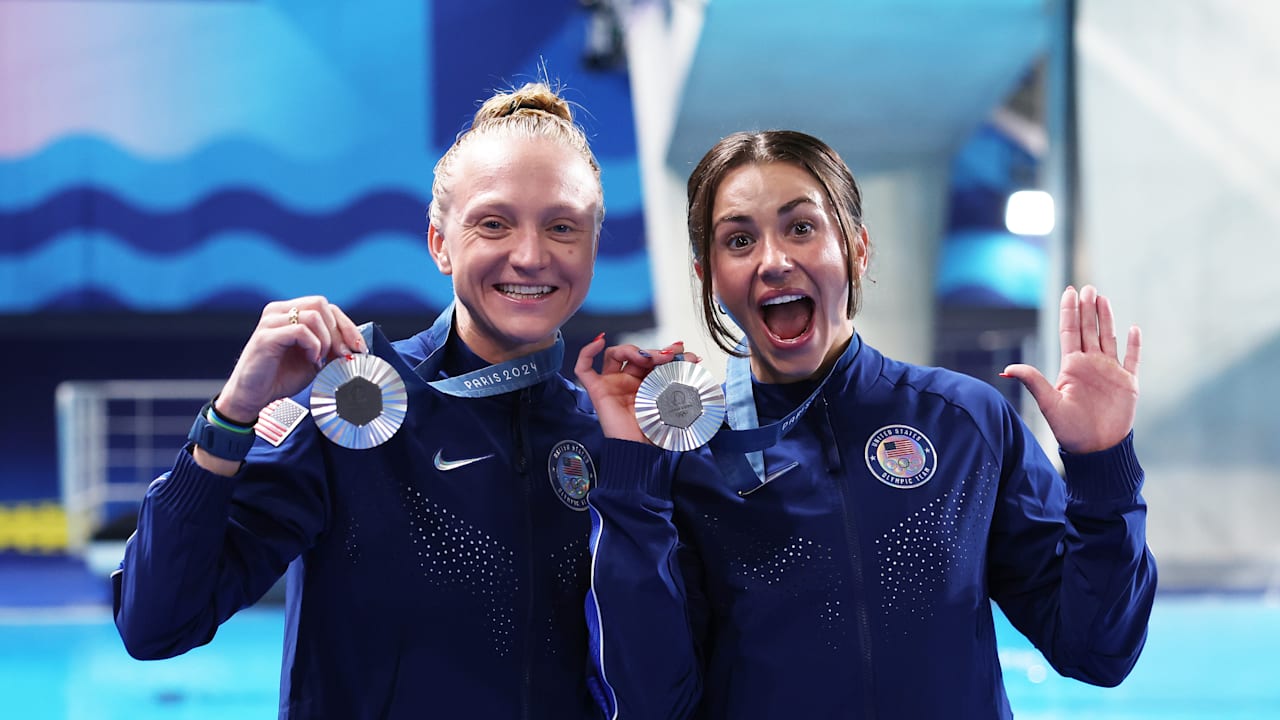 Diving - W -Team USA Women's Synchronised 3m Springboard. | Paris 2024 Highlights