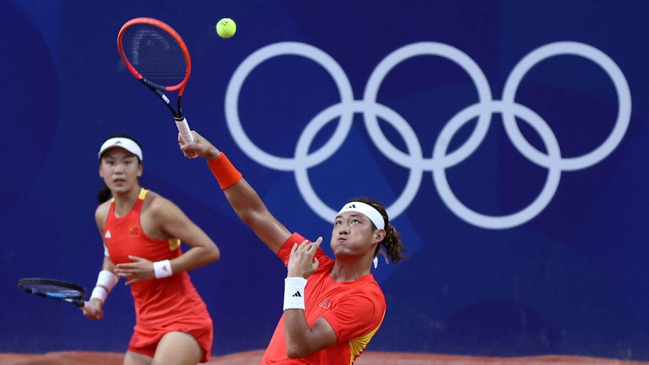Court 7 Mixed Doubles SF, Women’s Doubles QF Tennis Olympic Games Paris 2024﻿