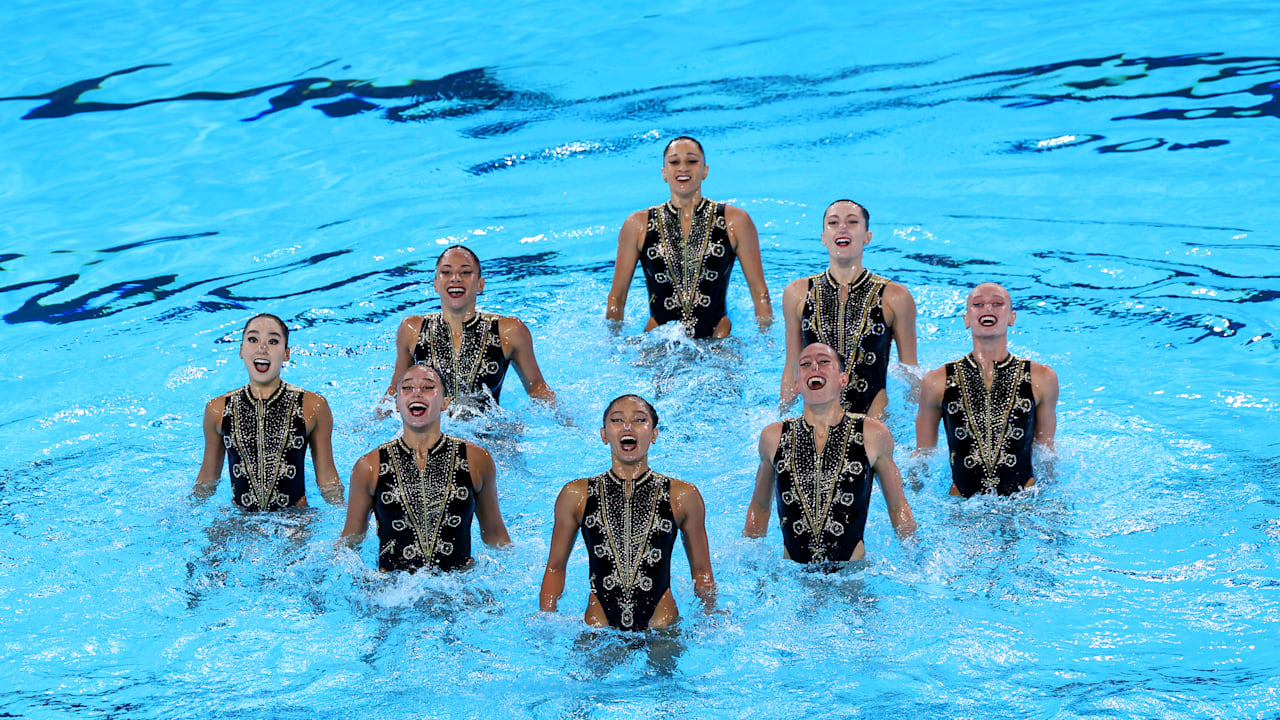 Artistic Swimming | Team Technical Routine Paris 2024 Highlights