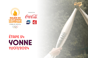 Relais de la Flamme olympique | Étape 54 - Yonne | Jeux Olympiques de Paris 2024