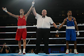 Abdumalik Khalokov (UZB) v Munarbek Seiitbek Uulu (KGZ) - Men's 57kg Final | Boxing | Olympic Games Paris 2024