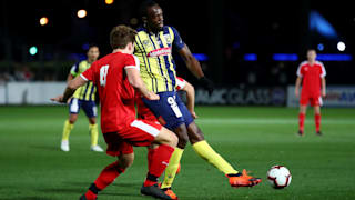 Bolt passes the ball