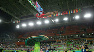 RIO DE JANEIRO, BRAZIL - AUGUST 14:  Simone Biles of the United States competes in the Women's Vault Final on Day 9 of the Rio 2016 Olympic Games at the Rio Olympic Arena on August 14, 2016 in Rio de Janeiro, Brazil.  (Photo by Alex Livesey/Getty Images)
