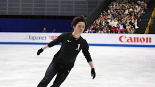 Shoma Uno in practice on Wednesday