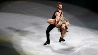 France's Gabriella Papadakis and Guillaume Cizeron perform during the gala exhibition. (REUTERS-Issei Kato)