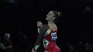 Nina Derwael competes on floor at the World Championships (Photo: Olympic Channel)