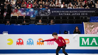 Shoma Uno in Monday practice in Saitama.