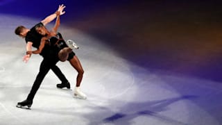 Morgan Cipres and Vanessa James skate during the exhibition gala (Reuters-Issei Kato)