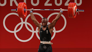 Cyrille Tchatchet II is part of the Refugee Olympic Team and competing in the weightlifting competition at the Tokyo 2020 Olympic Games