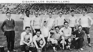 The Uruguayan team at the 1928 Olympic Games