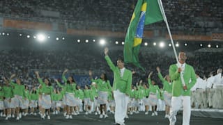 Delegação brasileira na abertura de Atenas 2004