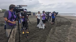 International and local media in attendance