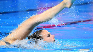 Noemi Peschl of Switzerland competes in the Solo Technical preliminary round on day one of the Gwangju 2019 FINA World Championships at Yeomju Gymnasium on July 12, 2019 in Gwangju, South Korea. (Photo by Quinn Rooney/Getty Images)
