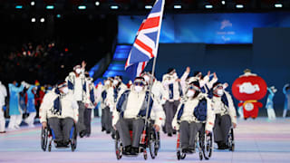 Team Great Britain during the Opening Ceremony of the Beijing 2022 Winter Paralympics