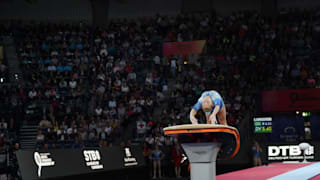 Angelina Melnikova vaults at the 2019 World Championships (Photo: Olympic Channel)