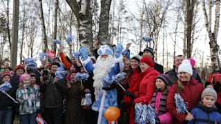 SOCHI 2014 - OLYMPIC TORCH RELAY - DAY 14 - SANTA CLAUS