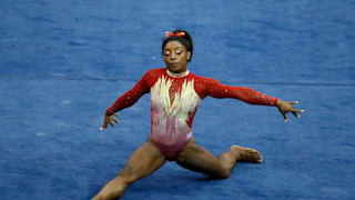 COLUMBUS, OH - JULY 28: Simone Biles competes during the 2018 U.S. Classic gymnastics seniors event at Jerome Schottenstein Center on July 28, 2018 in Columbus, Ohio. (Photo by Joe Robbins/Getty Images)