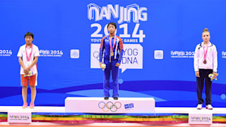 Medalists of the Women’s Freestyle 46kg of Wrestling