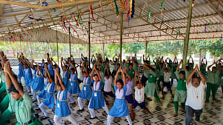 Schoolchildren from across Odisha and Assam took part in activities