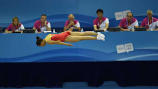 Gold medalist in action