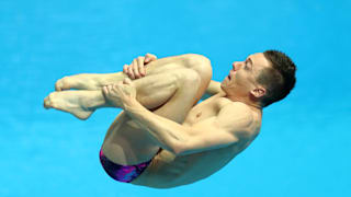 Sergey Nazin of Russia competes in the Mixed Team Event Final on day five of the Gwangju 2019 FINA World Championships at Nambu International Aquatics Centre on July 16, 2019 in Gwangju, South Korea. (Photo by Maddie Meyer/Getty Images)