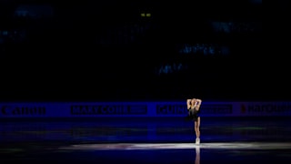Kaori Sakamoto performs during the exhibition gala