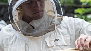 John John Florence beekeeping at home in Hawaii