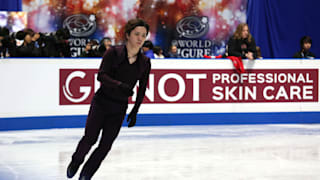 Shoma Uno in final practice before the men's short program.