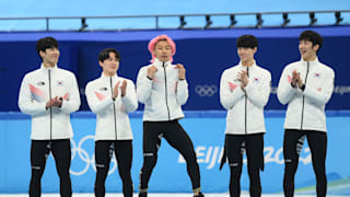 Kwak Yoongy continues his 'Dynamite' dance on the podium