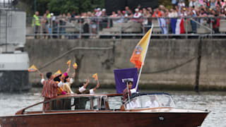 The mahogany Murano boat ferried Bhutan’s delegation