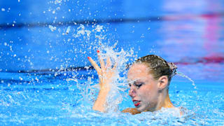 Vasilina Khandoshka of Belarus competes in the Solo Technical preliminary round on day one of the Gwangju 2019 FINA World Championships at Yeomju Gymnasium on July 12, 2019 in Gwangju, South Korea. (Photo by Quinn Rooney/Getty Images)