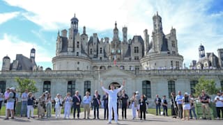 The Château de Chambord welcoming the Olympic Torch during the stage 52