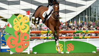 Laura Asadauskaite during the Riding leg