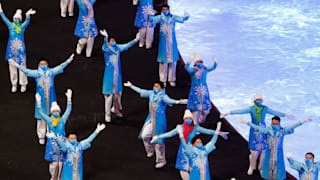  Performers dance during the Opening Ceremony of the Beijing 2022 Winter Paralympics