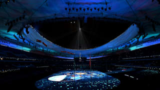  A general view inside the stadium during the Closing Ceremony of the 2022 Beijing Winter Paralympics