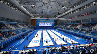 General view inside the arena during the Curling Mixed Doubles Round Robin 