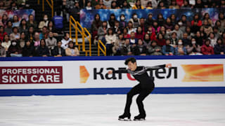 Nathan Chen on ice during his free skate